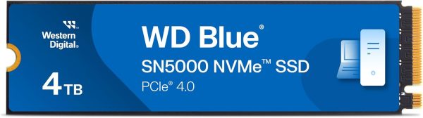 WD SSD Blue SN5000 4TB M.2 NVMe Gen 4.0 Internal SSD WDS400T4B0E