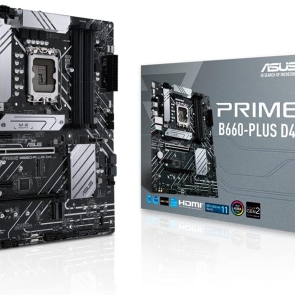 Asus Prime B660 Plus D4 ATX Motherboard 90MB18X0-M1EAY0