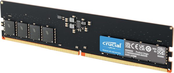 Crucial DDR5-4800 32GB Desktop RAM CT32G48C40U5