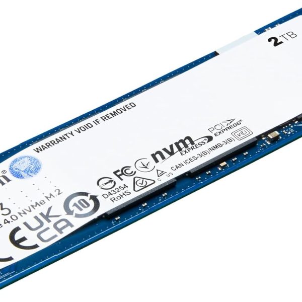 Kingston SSD NV3 2TB M.2 NVMe Gen 4 .0 Internal SSD SNV3S/2000G