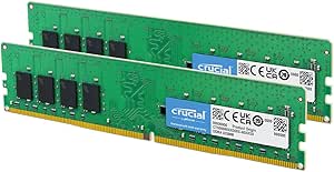 Crucial DDR4-3200 64GB Kit (2x 32GB) Desktop RAM CT2K32G4DFD832A