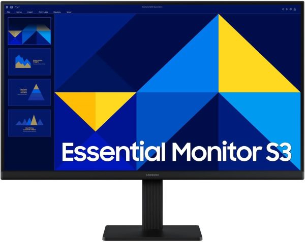 🖥️ Samsung Mainstream Monitor 27" LS27D300 Brief Description: The Samsung LS27D300 is a 27-inch Full HD monitor designed for both home and office use. Featuring an IPS panel for rich color reproduction and wide viewing angles, this monitor delivers sharp visuals with a smooth 100Hz refresh rate. Eye Saver mode helps reduce eye fatigue during extended use, and HDMI/D-Sub inputs ensure easy device connectivity. 🔑 Key Features: 📏 Screen Size: 27 inches 🖼️ Panel Type: IPS – accurate colors and wide 178° viewing angles 📺 Resolution: Full HD (1920x1080) 🔁 Refresh Rate: 100Hz – for smoother video and gameplay 👁️ Eye Saver Mode: Minimizes blue light for visual comfort 🔌 Connectivity: HDMI and D-Sub (VGA) ports 🧱 Design: Flat, modern design suitable for workstations and home setups